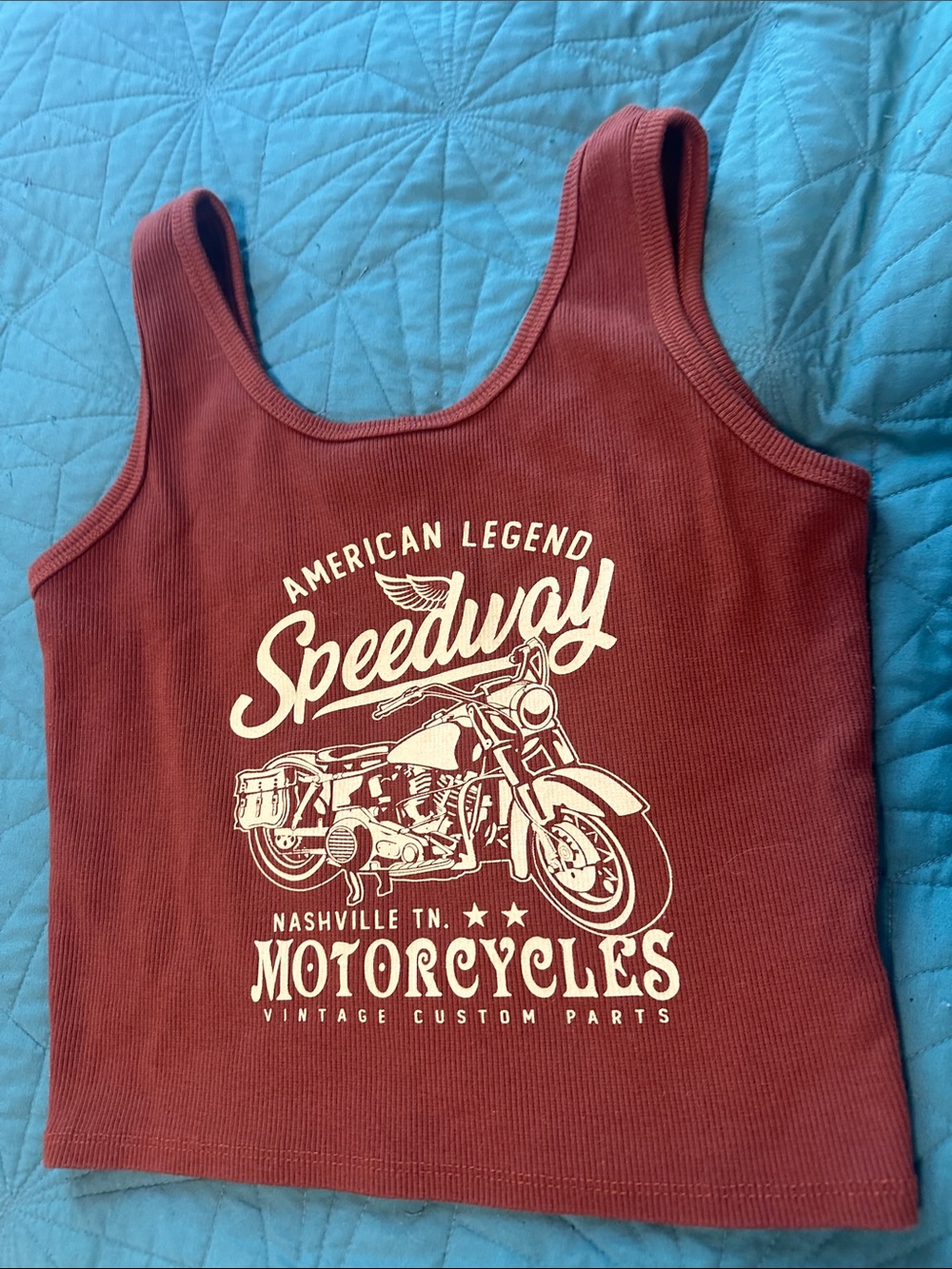 Speedway Motorcycle Graphic Tank Top EUC worn once from Buckle sz L